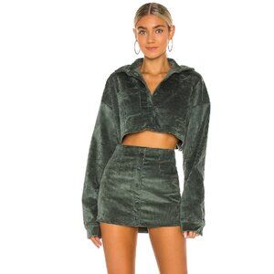 Danielle Guizio Corduroy Cropped Shirt
